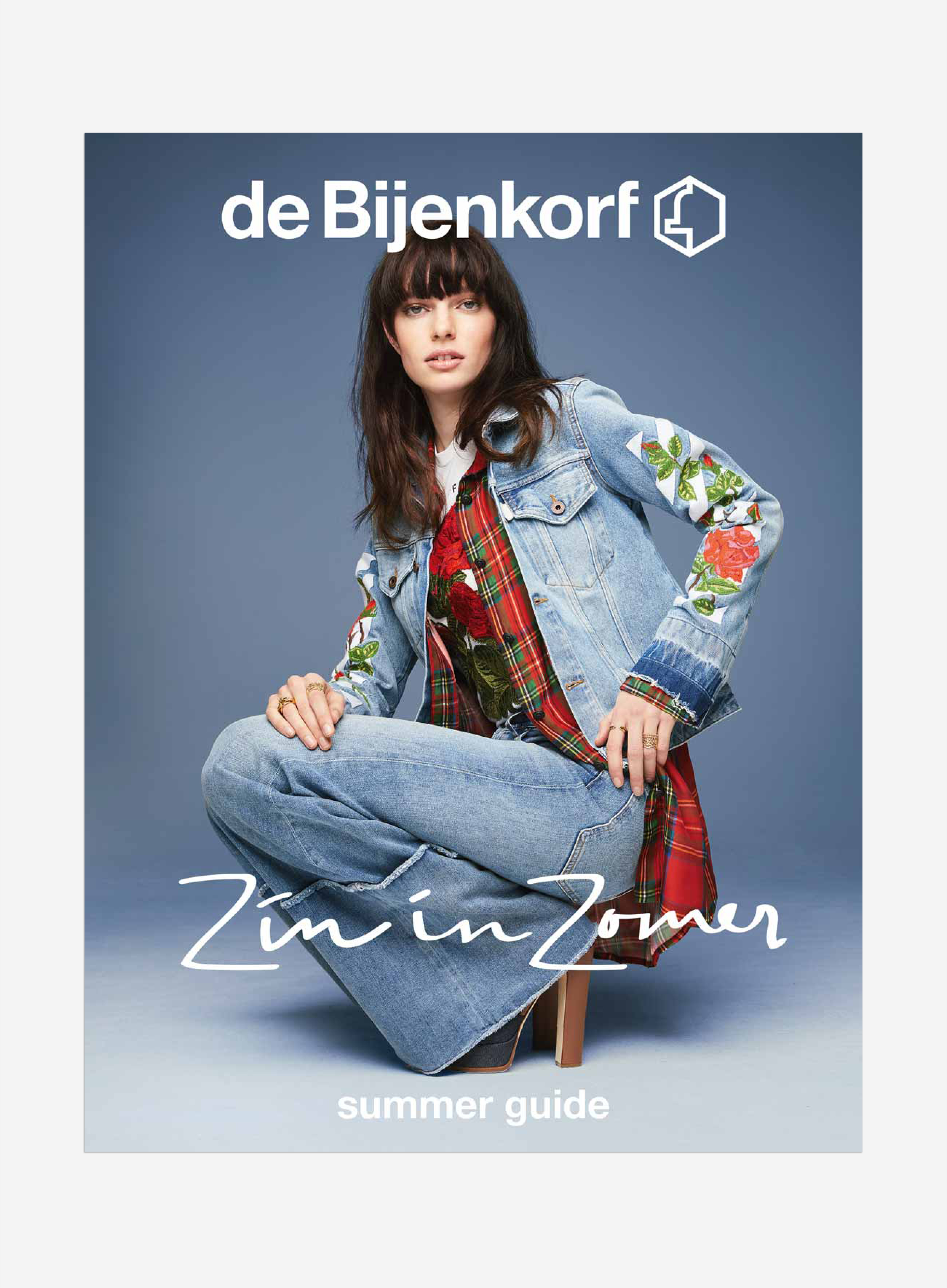 de Bijenkorf editorial magazine layout fashion cover