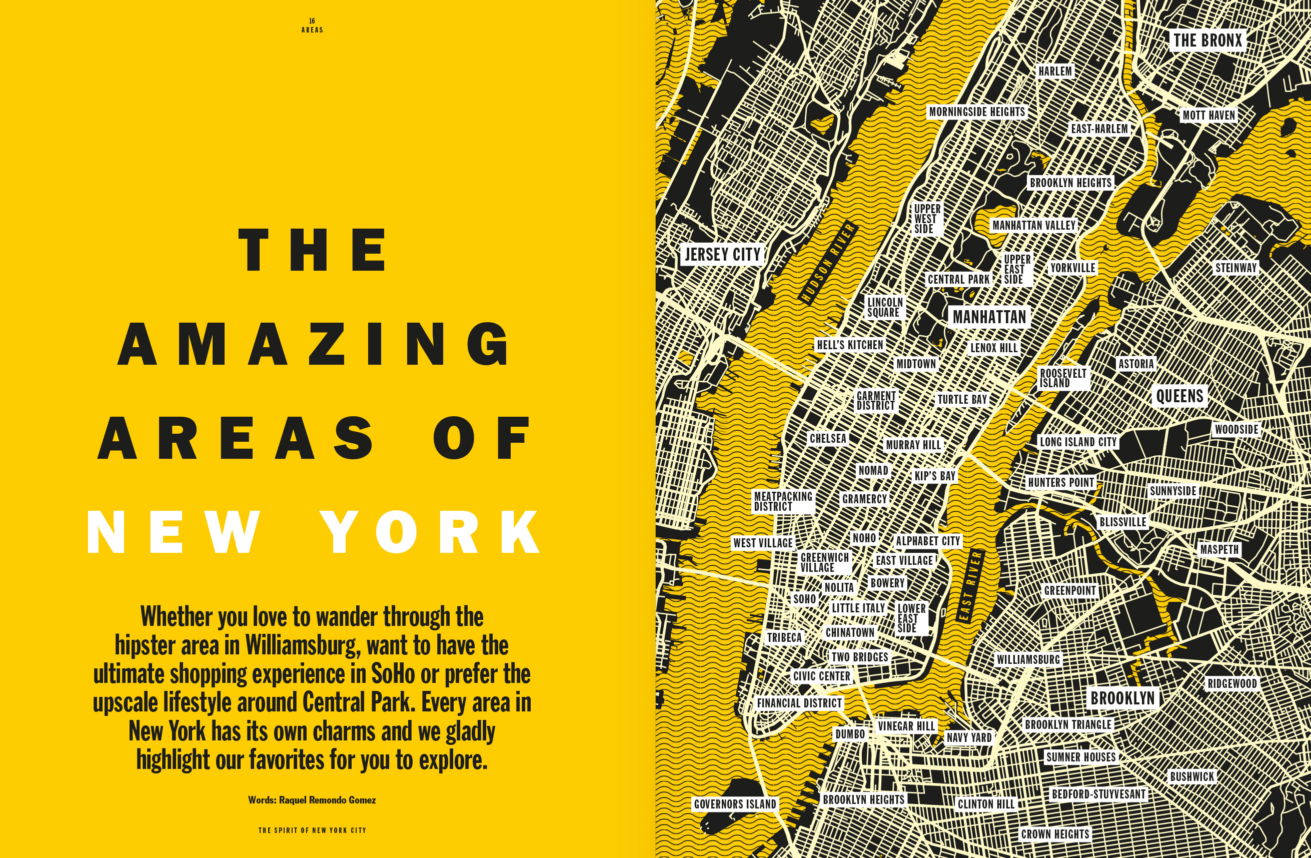 The spirit of new york city, magazine, editorial design