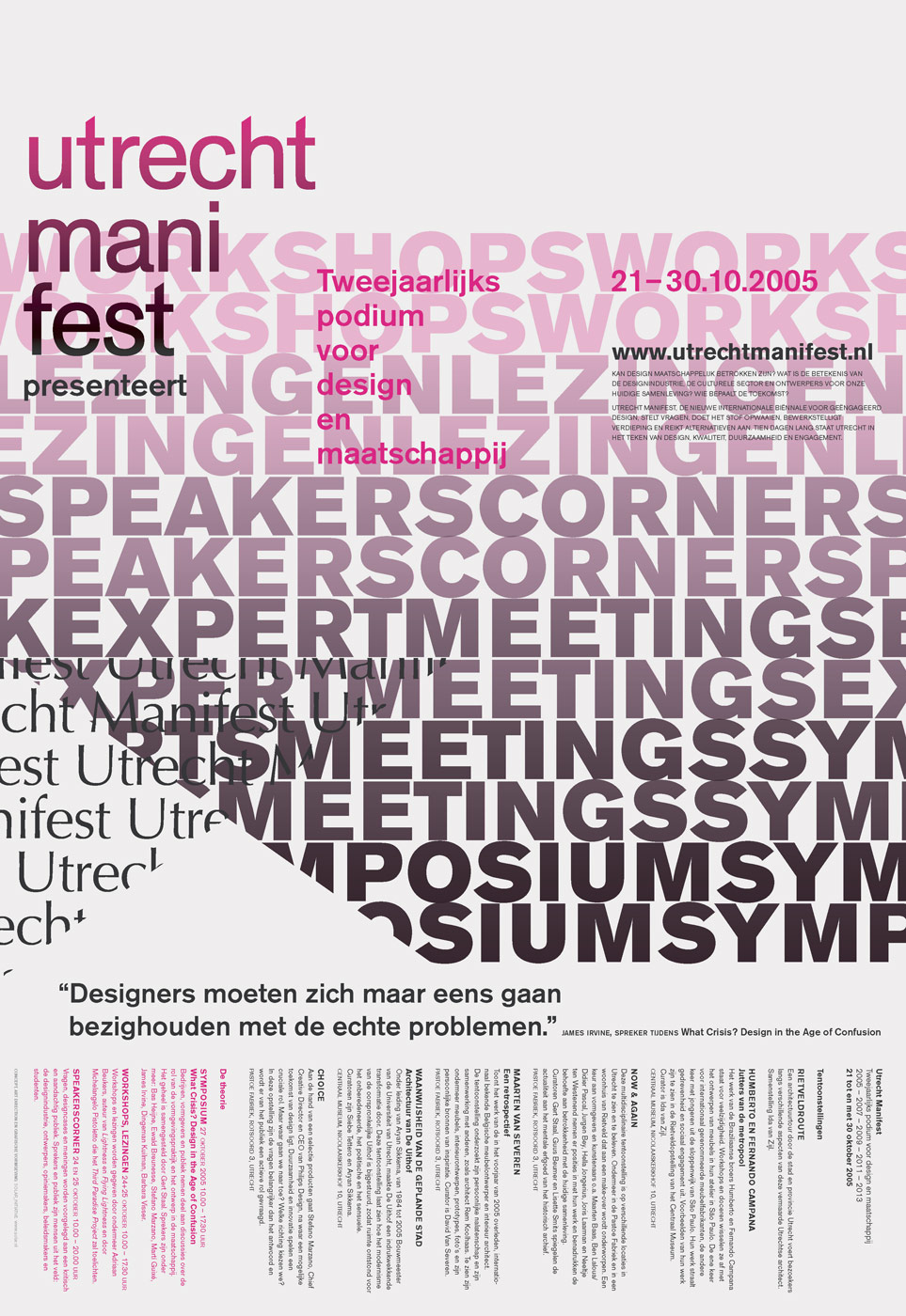 utrecht manifest, poster, branding, graphic design