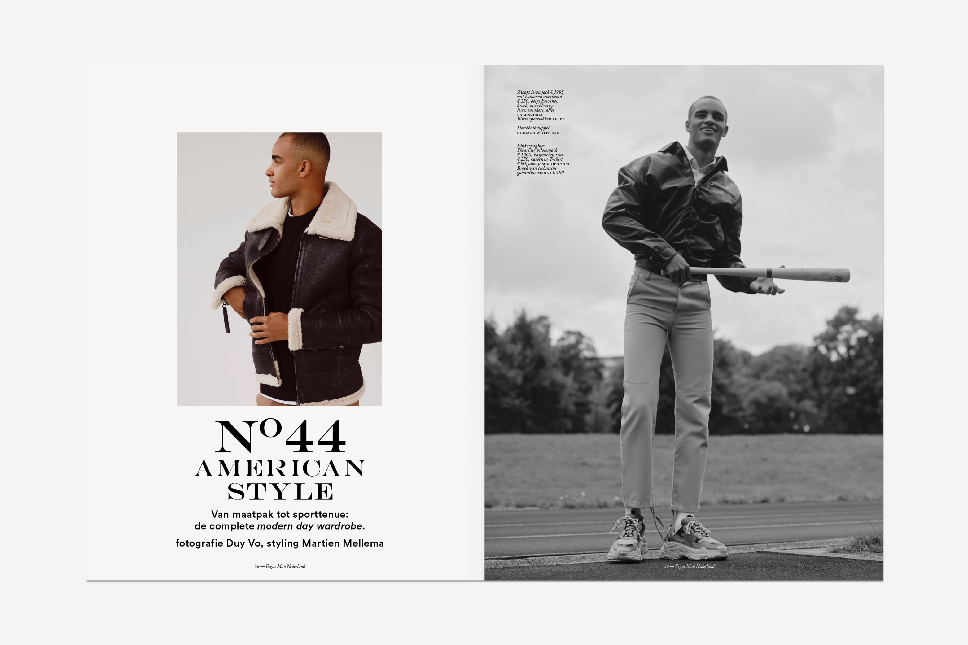 Vogue man, magazine, editorial design