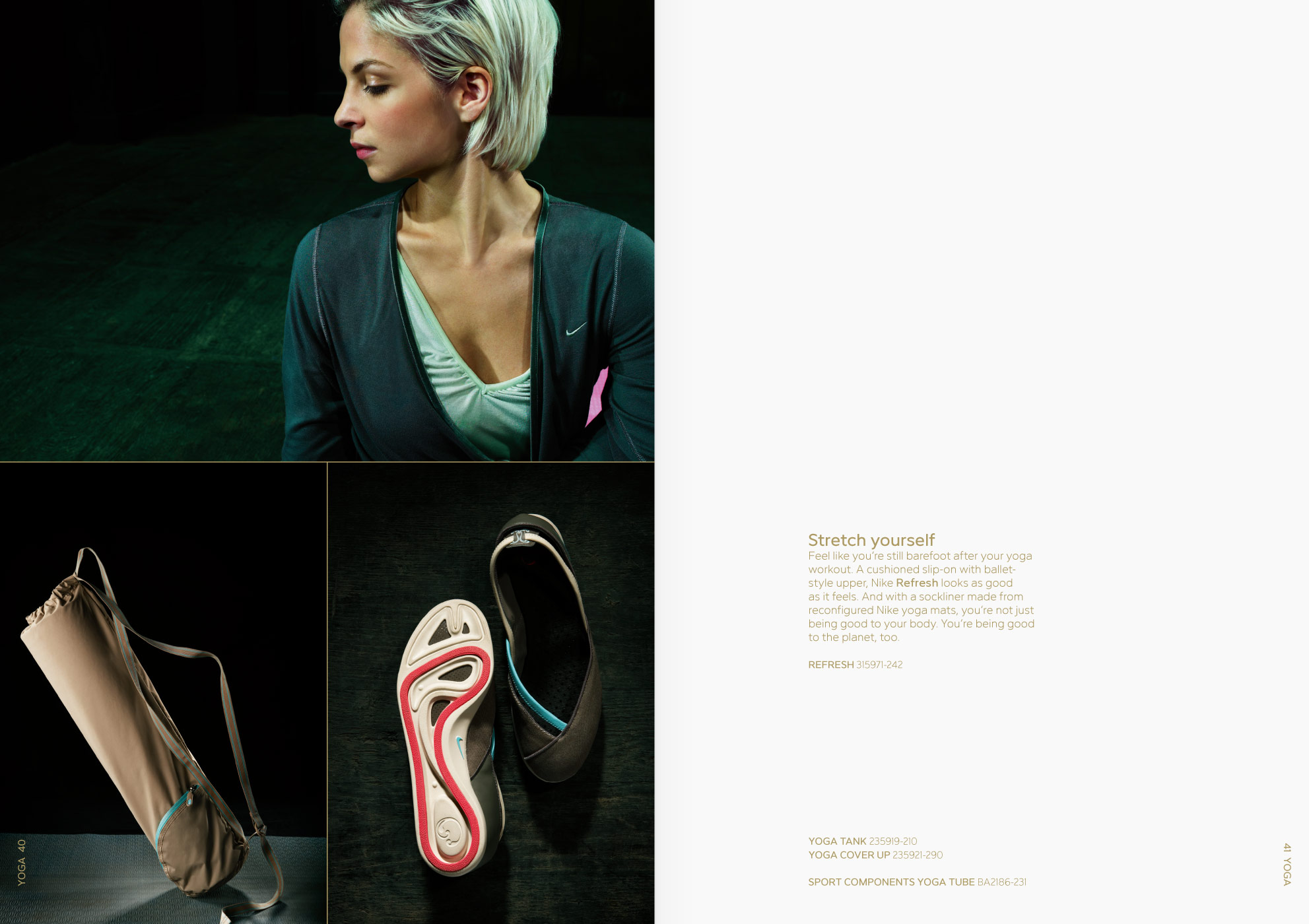 Nike women, brochure, graphic design, art direction